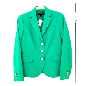 Talbots kelly green blazer